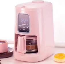 Rosa Helautomatisk Kaffemaskin för Amerikanska Bönor