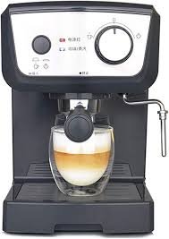 Kompakt Halvautomatisk Kaffemaskin med Ångmjölk
